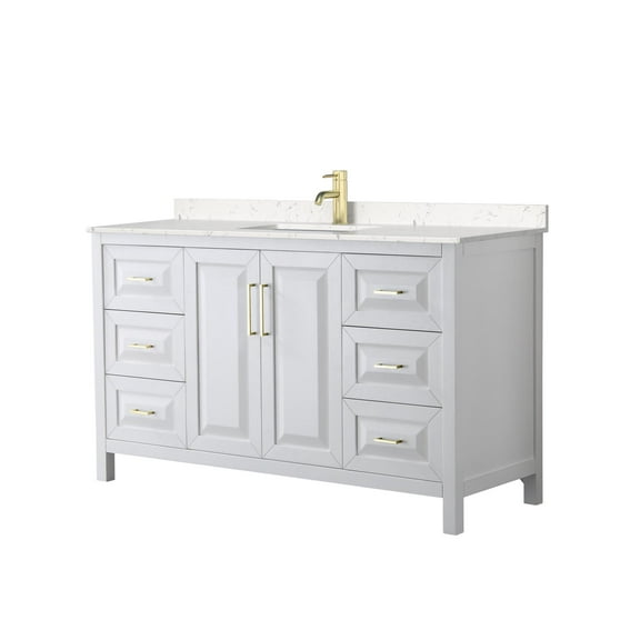 Wyndham Collection Wcv252560s-Vca-Mxx Daria 60" Free Standing Single Basin Vanity Set -