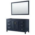 thumbnail image 1 of Wyndham Collection WCV252560SBLCXSXXM58 Daria 59" Single Free Standing Vanity Cabinet -, 1 of 7