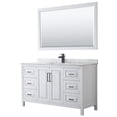 thumbnail image 1 of Wyndham Collection WCV252560SWBCMUNSM58 Daria 60" Free Standing Single Vanity Set - White, 1 of 7