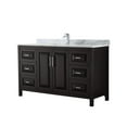 thumbnail image 1 of Wyndham Collection WCV252560SDECMUNSMXX Daria 60" Free Standing Single Vanity Set - Dark, 1 of 7