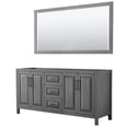 thumbnail image 1 of Wyndham Collection Wcv252572dcxsxxm70 Daria 71" Double Free Standing Vanity Cabinet - Dark, 1 of 7