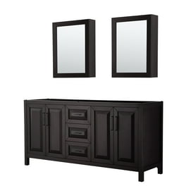 Wyndham Collection Daria 71-in Dark Gray Bathroom Vanity Cabinet Wyndham Collection Daria 71-in Dark Gray Bathroom Vanity Cabinet