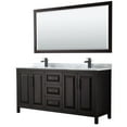 thumbnail image 1 of Wyndham Collection WCV252572DEBCMUNSM70 Daria 72" Free Standing Double Vanity Set - Dark, 1 of 7
