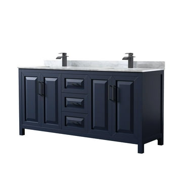 Wyndham Collection Wcv252572dunsmxx Daria 72" Free Standing Double Vanity Set - Dark Blue