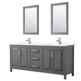 thumbnail image 1 of Wyndham Collection WCV252580DKGWCUNSM24 Daria 80" Free Standing Double Basin Vanity Set -, 1 of 7
