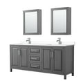 thumbnail image 1 of Wyndham Collection Wcv252580d-Vca-Med Daria 80" Free Standing Double Basin Vanity Set -, 1 of 7
