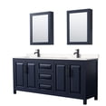 thumbnail image 1 of Wyndham Collection WCV252580DBBC2UNSMED Daria 80" Free Standing Double Basin Vanity Set -, 1 of 7