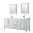 thumbnail image 1 of Wyndham Collection WCV252580DWHWCUNSMED Daria 80" Free Standing Double Basin Vanity Set -, 1 of 7