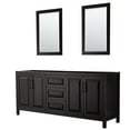thumbnail image 1 of Wyndham Collection WCV252580DEBCXSXXM24 Daria 79" Double Free Standing Vanity Cabinet -, 1 of 7
