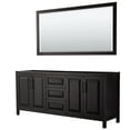 thumbnail image 1 of Wyndham Collection Wcv252580dcxsxxm70 Daria 79" Double Free Standing Vanity Cabinet - Dark, 1 of 7