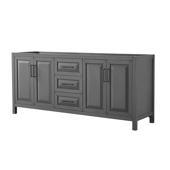Wyndham Collection Wcv252580dcxsxxmxx Daria 79" Double Free Standing Vanity Cabinet Only -