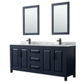 thumbnail image 1 of Wyndham Collection WCV252580DBBCMUNSM24 Daria 80" Free Standing Double Vanity Set - Dark, 1 of 7