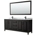 thumbnail image 1 of Wyndham Collection WCV252580DEBCMUNSM70 Daria 80" Free Standing Double Vanity Set - Dark, 1 of 7