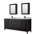 thumbnail image 1 of Wyndham Collection Wcv252580dunsmed Daria 80" Free Standing Double Vanity Set - Dark, 1 of 7