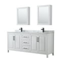 thumbnail image 1 of Wyndham Collection WCV252580DWBCMUNSMED Daria 80" Free Standing Double Vanity Set - White, 1 of 7