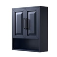 thumbnail image 1 of Daria Over-the-Toilet Bathroom Wall-Mounted Storage Cabinet in Dark Blue with Matte Black Trim, 1 of 4