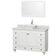 thumbnail image 1 of Wyndham Collection Wcv800048swhcmovm24 48" Free Standing Vanity Set - White, 1 of 7