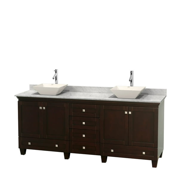 Wyndham Collection Wcv800080descmovmxx Acclaim 80" Free Standing Vanity Set - Pyra Bone