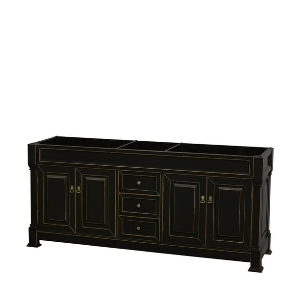 Wyndham Collection Wcvtrad80dcxsxxmxx Andover 80" Double Free Standing Wood Vanity Cabinet