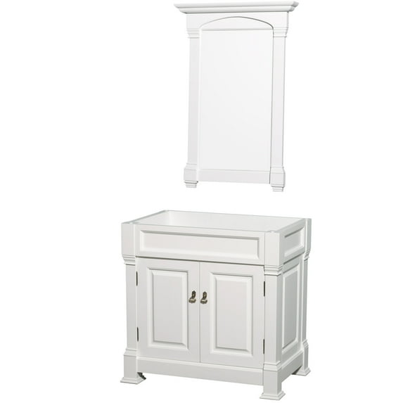 Wyndham Collection Wcvtras36scxsxxm28 Andover 36" Single Free Standing Wood Vanity Cabinet