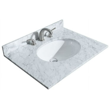 Wyndham Collection Wcvvca130stopuno 30" Marble Vanity Top - White