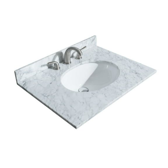 Wyndham Collection Wcvvca130stopuno 30" Marble Vanity Top - White