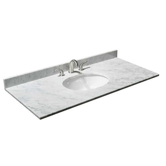 Wyndham Collection Wcvvca148stopuno 48" Marble Vanity Top - White