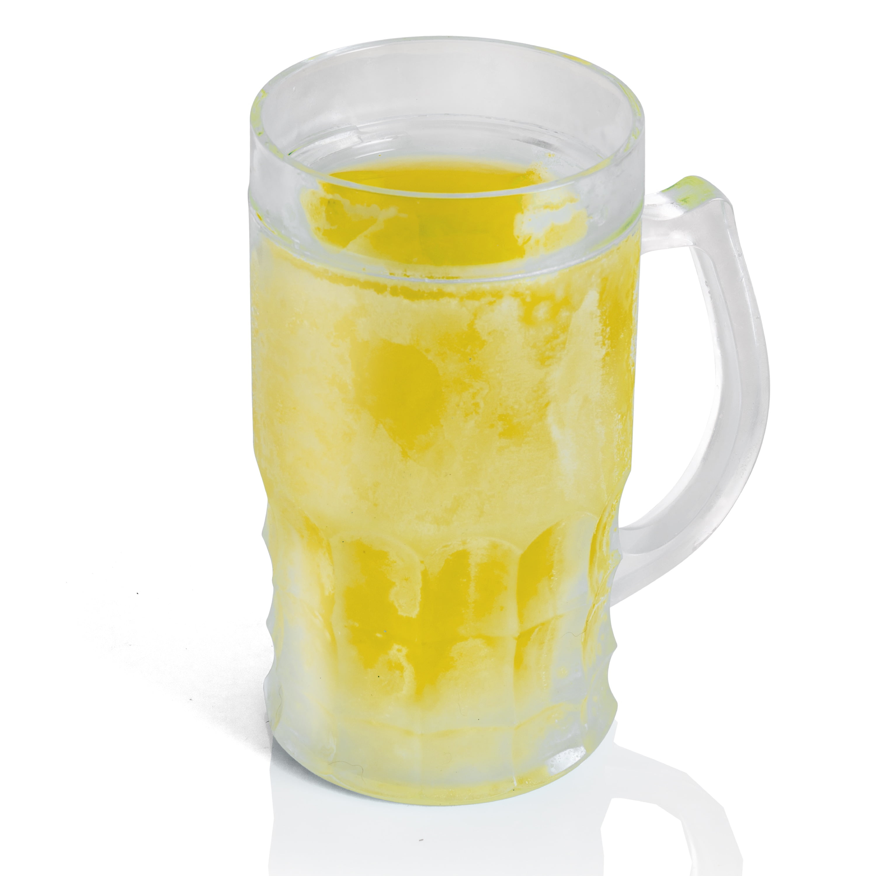 AllTopBargains 4 Set Freezer Mugs 14 oz Frosty Freezer Mug Keep Drink Cold  Ice Frozen Cup New