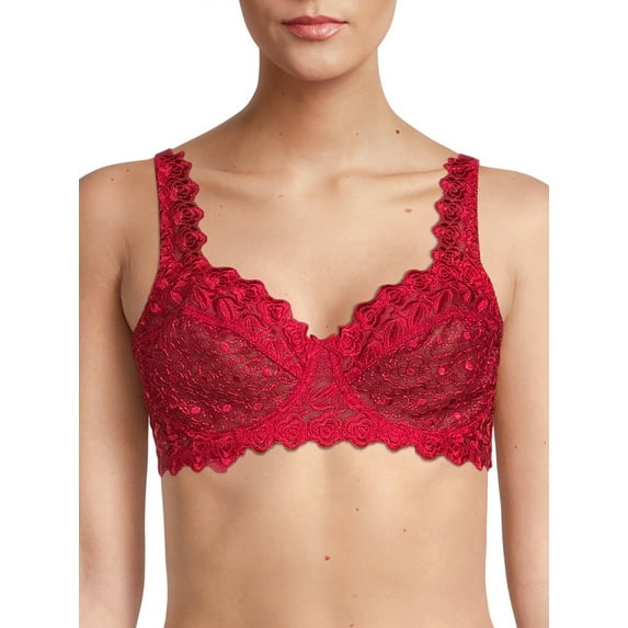 Wynette by Valmont Women's Lace Crossover Bra