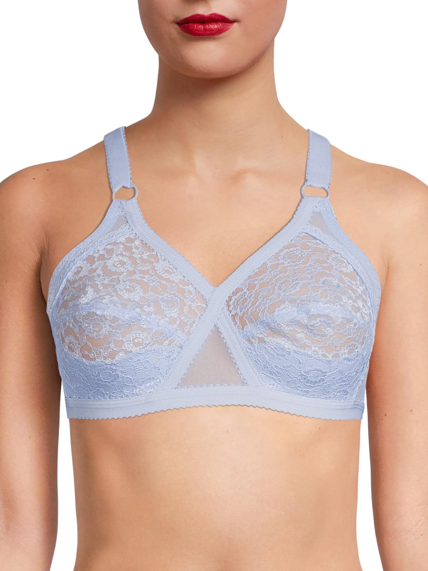 Wynette by Valmont Women's Lace Crossover Bra Walmart