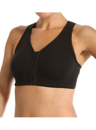 Valmont Zip-Front Sports Bra (1611A)- Heather Gray