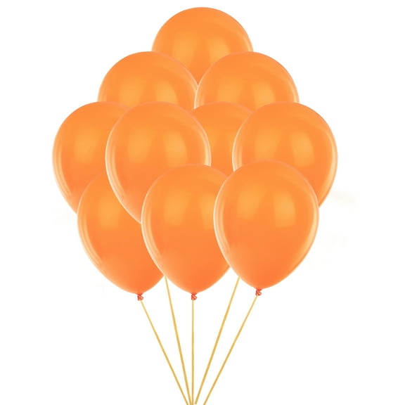 Wynmarts Balloons Orange Latex Party, 100 Pieces