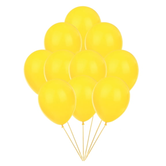 Wynmarts Durable Party Balloons, Latex Yellow Holidays, 10", 7.8 oz, 100 Count