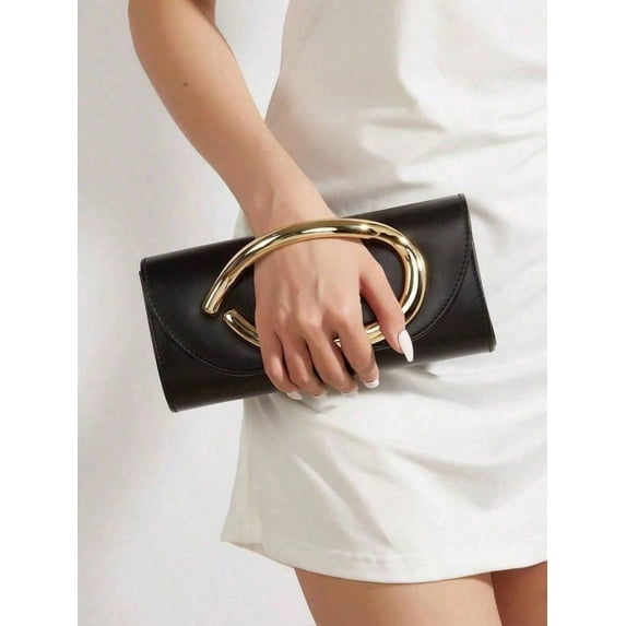 Wynndora Women's Envelope Clutch Purse, Evening Bag with Detachable Chain Strap