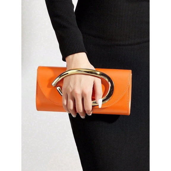 Wynndora Women's Envelope Clutch Purse, Evening Bag with Detachable Chain Strap