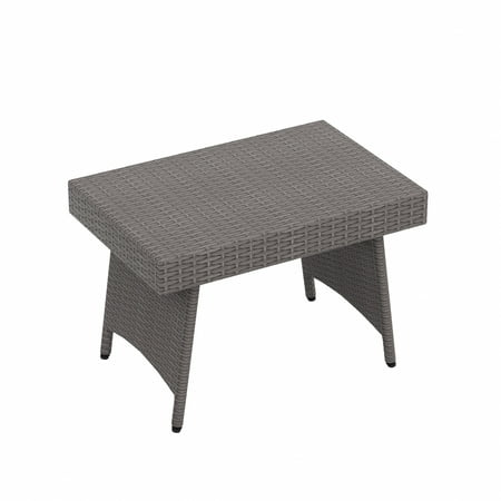 Wynston Outdoor Foldable Wicker/Rattan Side Table