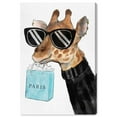 thumbnail image 1 of Wynwood Studio '28557 Fabulous Giraffe' Animals Wall Art Canvas Print - Black, Brown, 20" x 30", 1 of 2