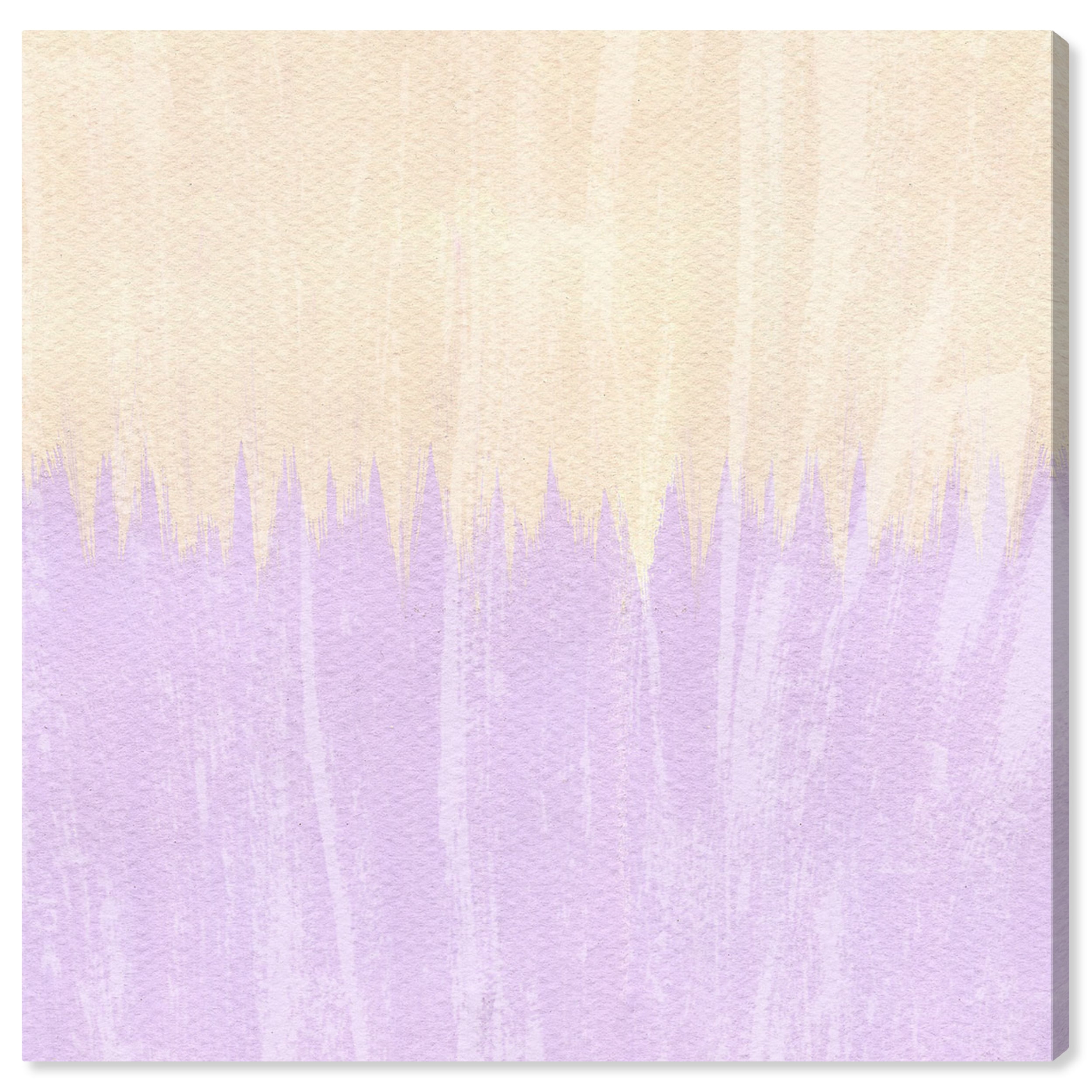 20" x 20" Purple and Beige Abstract Canvas Wall Art