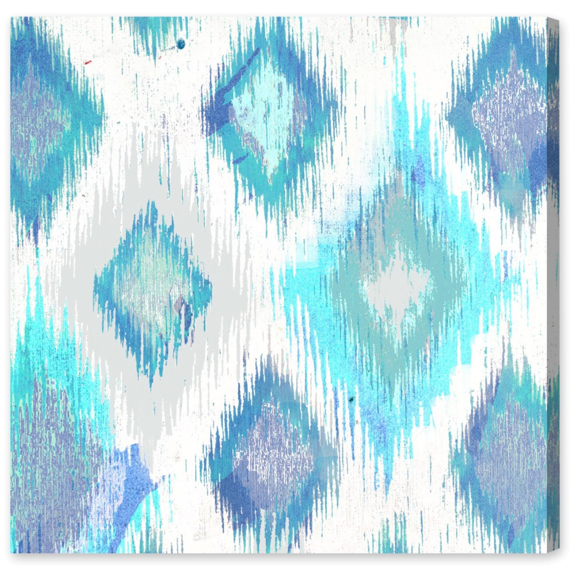Wynwood Studio Abstract Wall Art Canvas Prints 'Del Mar' Geometric - Blue, White - image 1 of 5
