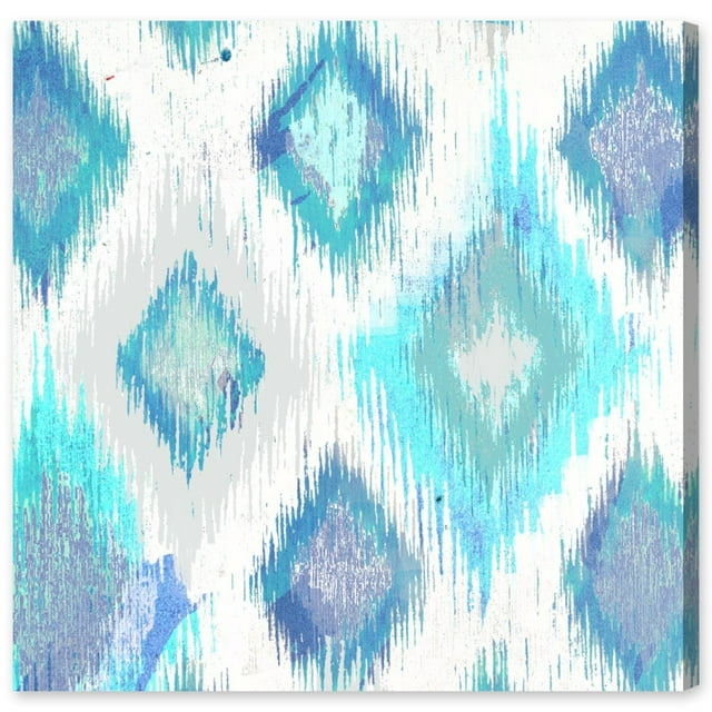 Wynwood Studio Abstract Wall Art Canvas Prints 'Del Mar' Geometric - Blue, White