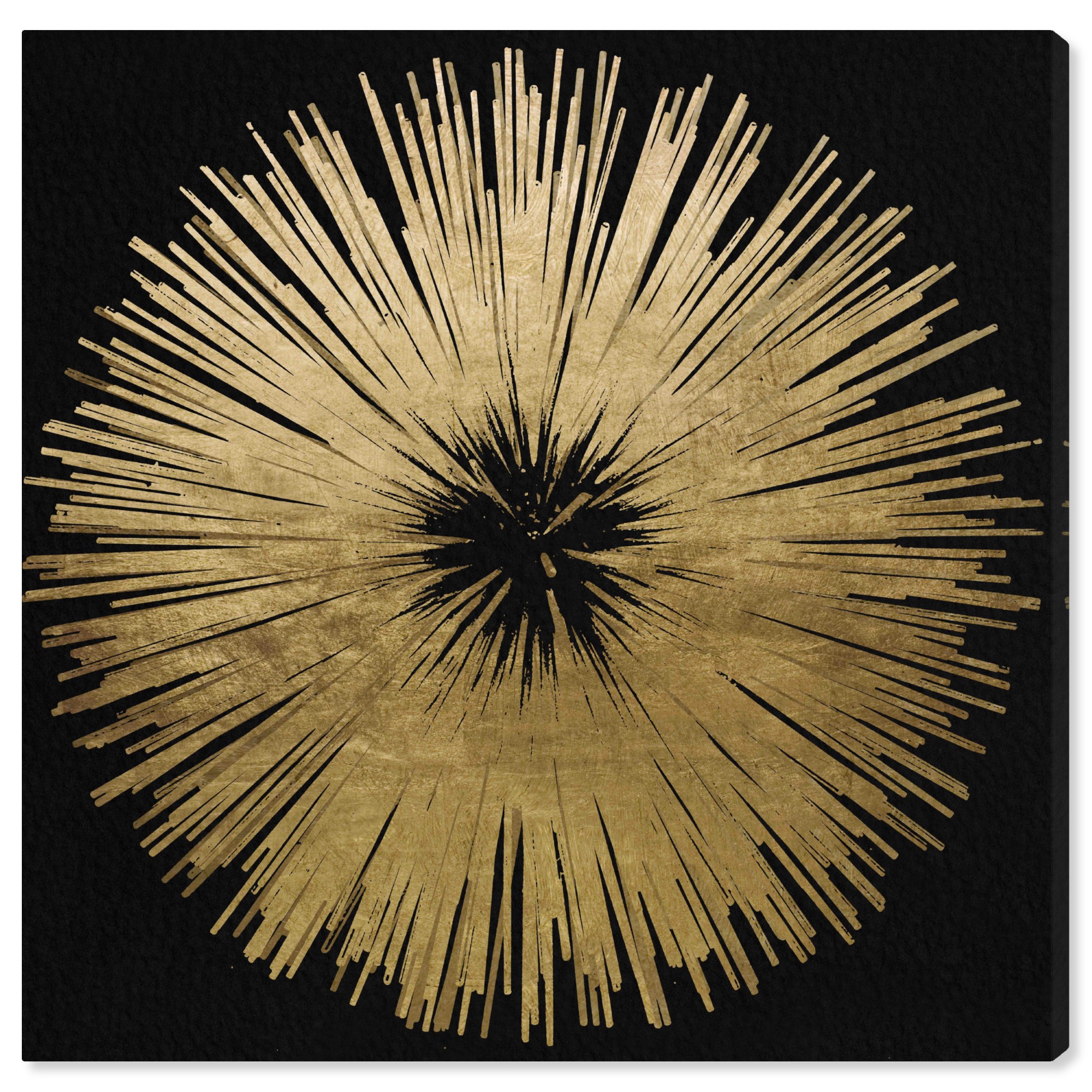 Wynwood Studio Abstract Wall Art Canvas Prints ‘Sunburst Golden Night
