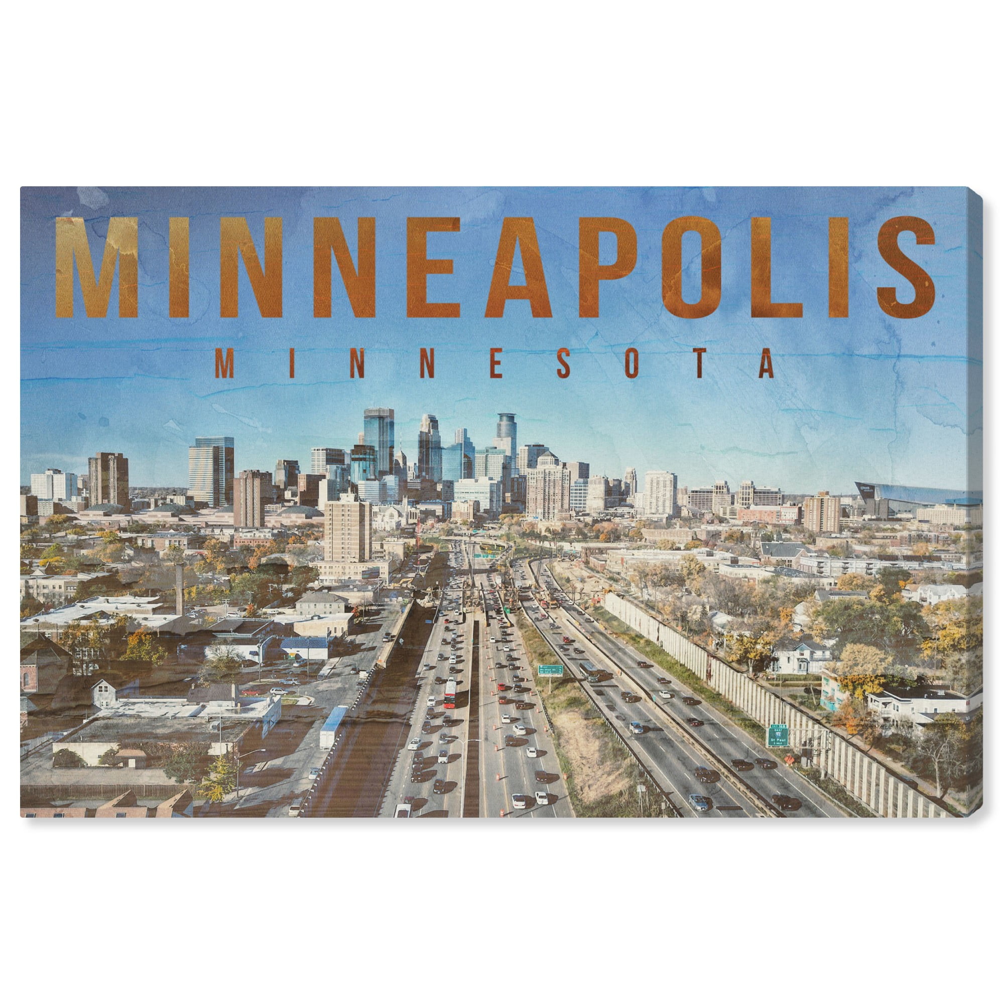 Wynwood Studio Advertising Wall Art Canvas Prints 'Minneapolis