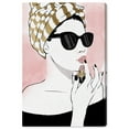 thumbnail image 1 of Wynwood Studio 'All Glammed Up Night Foil' Fashion and Glam Wall Art Canvas Print - Pink, Gold, 16" x 24", 1 of 2