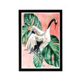 thumbnail image 1 of Wynwood Studio Animals Framed Wall Art Prints 'Spring Crane' Birds Home Decor - Green, White, 13" x 19", 1 of 4