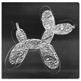 thumbnail image 1 of Wynwood Studio 'Balloon Dog Photocopy' Animals Wall Art Canvas Print - Gray, Black, 20" x 20", 1 of 2