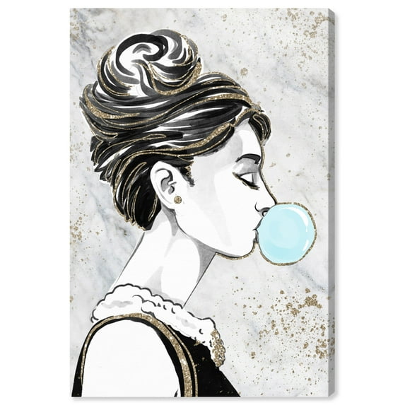 Wynwood Studio 'Bubble Popper Glitter' Fashion and Glam Wall Art Canvas Print - Black, White, 24" x 36"