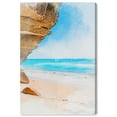 thumbnail image 1 of Wynwood Studio Canvas Cliffside Beach Nautical and Coastal Coastal Landscapes Wall Art Canvas Print Blue Light Blue 16x24, 1 of 5
