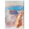 thumbnail image 1 of Wynwood Studio Canvas Cliffside Waves Nautical and Coastal Wall Art Canvas Print Blue 16x24, 1 of 5