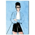 thumbnail image 1 of Wynwood Studio Canvas Coattail Fashion and Glam Accessories Wall Art Canvas Print Blue Light Blue 20x30, 1 of 3