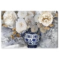 thumbnail image 1 of Wynwood Studio Canvas Decorative Bouquet Floral and Botanical Florals Wall Art Canvas Print Blue Cream White 24x16, 1 of 3